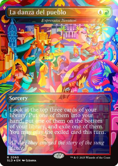 La danza del pueblo - Expressive Iteration (Rainbow Foil) (Secret Lair) Light Play Foil