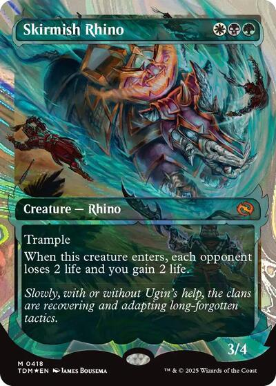 Skirmish Rhino (Halo Foil) (Tarkir: Dragonstorm) Near Mint Foil