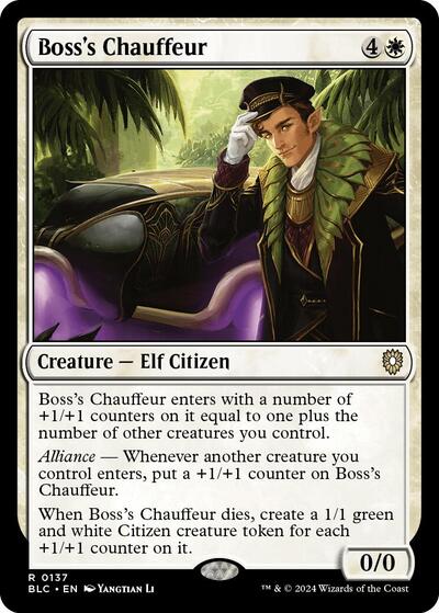 Boss's Chauffeur (Commander: Bloomburrow) Medium Play