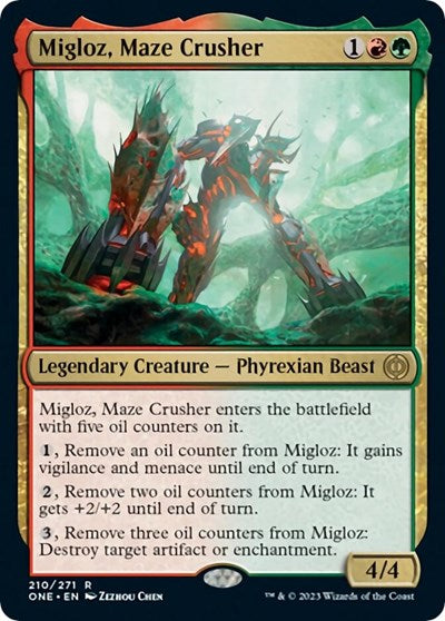 Migloz, Maze Crusher (Phyrexia: All Will Be One) Light Play