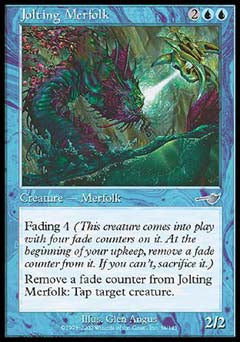 Jolting Merfolk (Nemesis) Damaged / Poor Foil