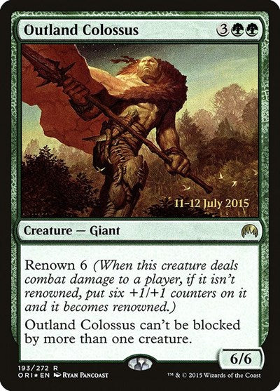 Outland Colossus (Promos: Prerelease Cards) Light Play Foil