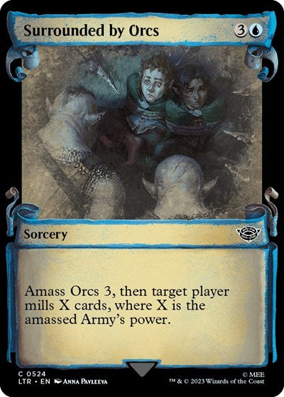 Surrounded by Orcs (Showcase Scrolls) (Universes Beyond: The Lord of the Rings: Tales of Middle-earth) Near Mint