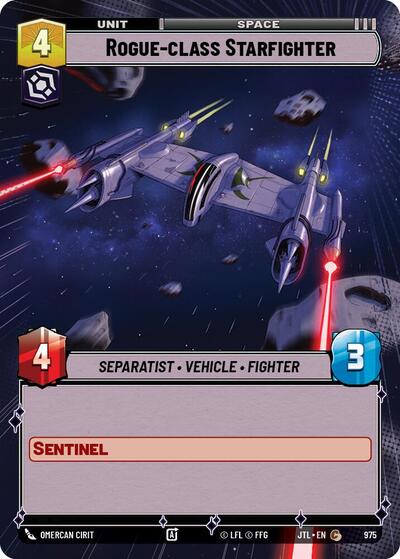 Rogue-class Starfighter (Hyperspace Foil) (Jump to Lightspeed) Near Mint Foil