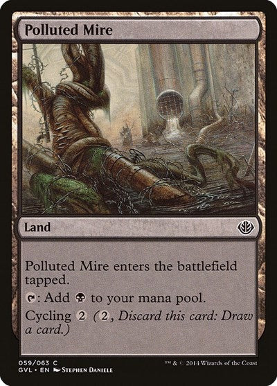 Polluted Mire (Duel Decks: Anthology) Light Play