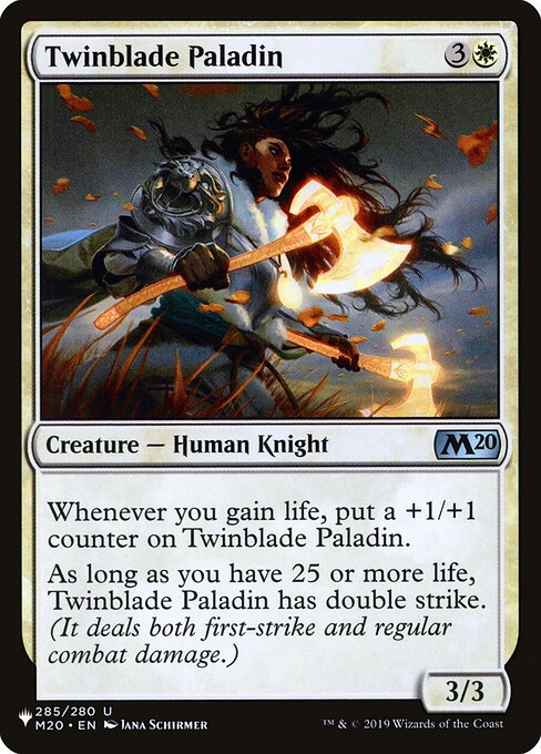 Twinblade Paladin (The List) Light Play