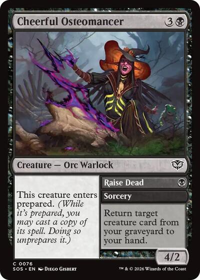 Cheerful Osteomancer (Secrets of Strixhaven) Near Mint Foil