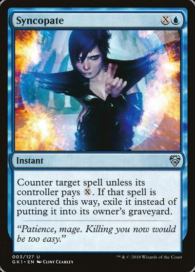 Syncopate (Guilds of Ravnica: Guild Kits) Light Play