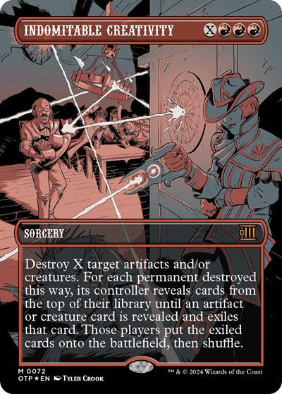 Indomitable Creativity (Textured Foil) (Outlaws of Thunder Junction: Breaking News) Near Mint Foil