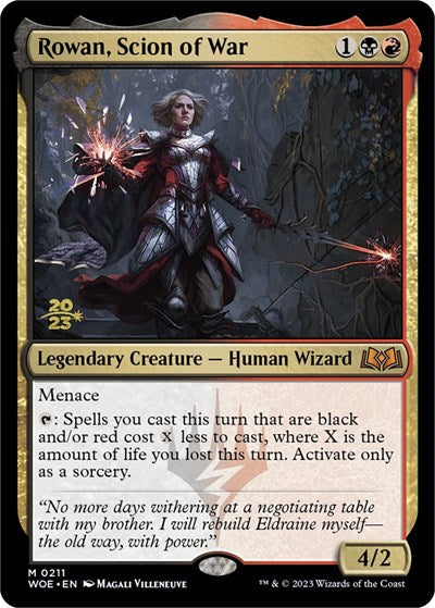 Rowan, Scion of War (Promos: Prerelease Cards) Heavy Play Foil