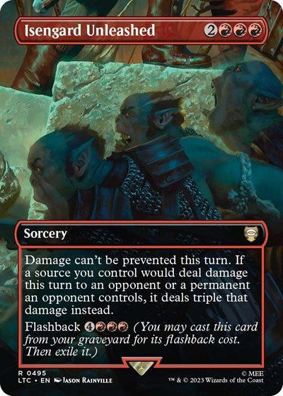 Isengard Unleashed (Borderless) (Commander: The Lord of the Rings: Tales of Middle-earth) Near Mint Foil