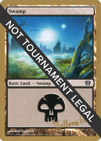 Swamp (339) - 2003 Wolfgang Eder (8ED) (World Championship Decks) Near Mint