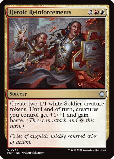 Heroic Reinforcements (Foundations) Medium Play Foil