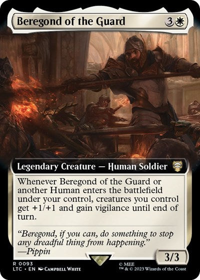 Beregond of the Guard (Extended Art) (Commander: The Lord of the Rings: Tales of Middle-earth) Light Play