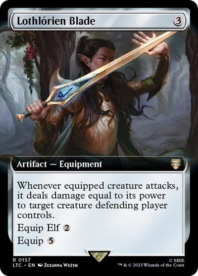 Lothlorien Blade (Extended Art) (Commander: The Lord of the Rings: Tales of Middle-earth) Near Mint