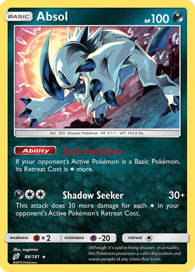 Absol (SM - Team Up) Light Play Holofoil
