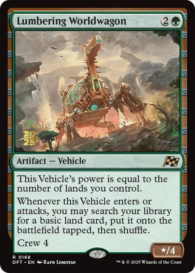Lumbering Worldwagon (Promos: Prerelease Cards) Light Play Foil