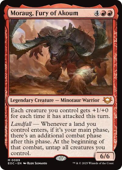 Moraug, Fury of Akoum (Commander: Edge of Eternities) Light Play