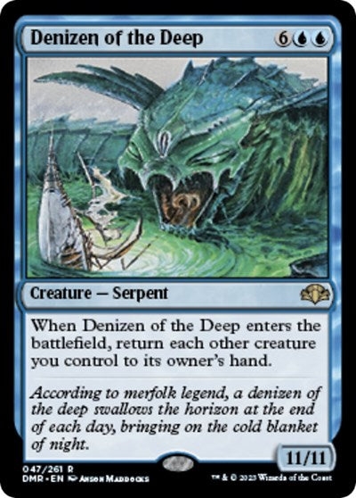 Denizen of the Deep (Dominaria Remastered) Light Play Foil