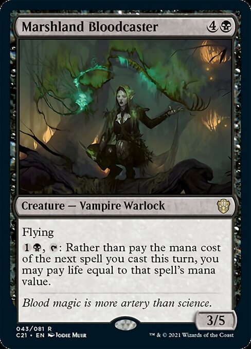 Marshland Bloodcaster (Commander 2021 Strixhaven) Light Play