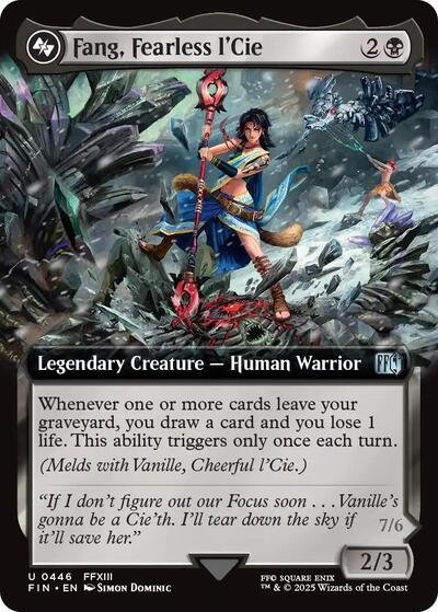 Fang, Fearless l'Cie (Extended Art) (Universes Beyond: FINAL FANTASY) Near Mint Foil