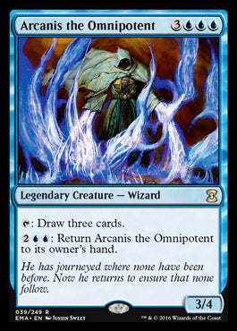 Arcanis the Omnipotent (Eternal Masters) Medium Play Foil