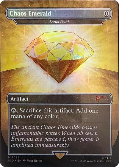 Chaos Emerald - Lotus Petal (7035) (Secret Lair) Near Mint Foil
