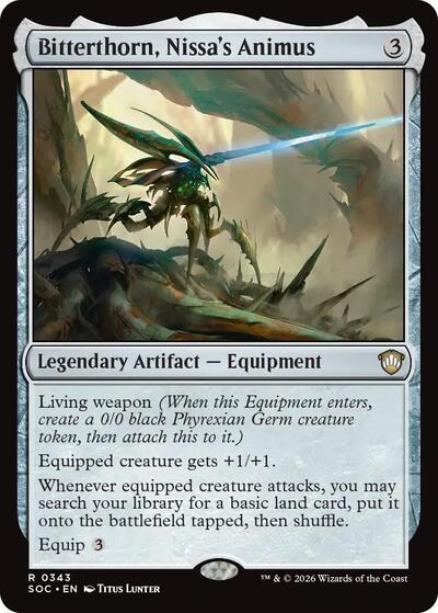Bitterthorn, Nissa's Animus (Commander: Secrets of Strixhaven) Near Mint