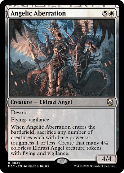 Angelic Aberration (Ripple Foil) (Commander: Modern Horizons 3) Medium Play Foil