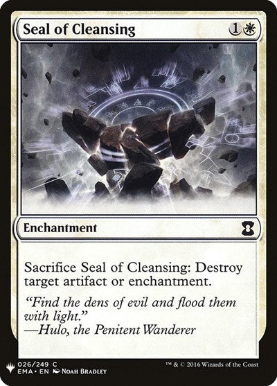 Seal of Cleansing (Mystery Booster) Light Play