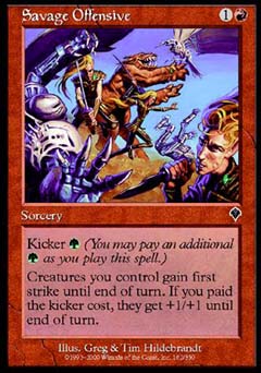 Savage Offensive (Invasion) Medium Play