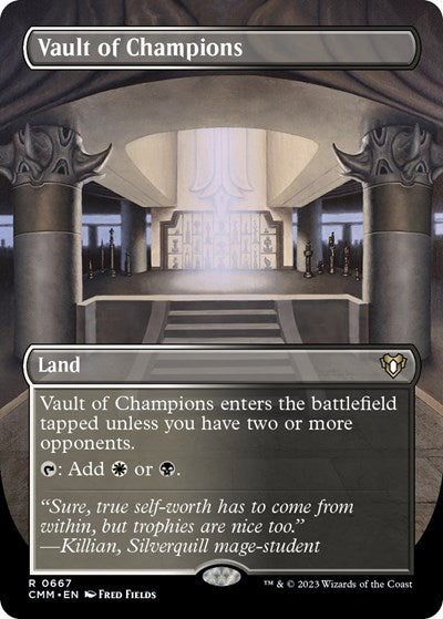 Vault of Champions (Borderless) (Commander Masters) Damaged / Poor