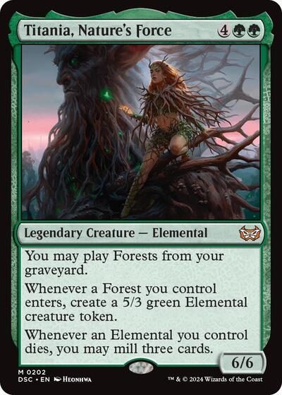 Titania, Nature's Force (Commander: Duskmourn: House of Horror) Near Mint