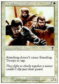 Standing Troops (7th Edition) Medium Play Foil