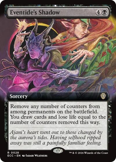 Eventide's Shadow (Extended Art) (Commander: Lorwyn Eclipsed) Near Mint