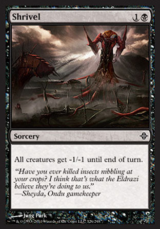 Shrivel (Rise of the Eldrazi) Light Play