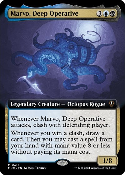 Marvo, Deep Operative (Extended Art) (Commander: Murders at Karlov Manor) Light Play Foil