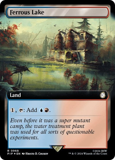 Ferrous Lake (Extended Art) (Surge Foil) (Universes Beyond: Fallout) Near Mint Foil