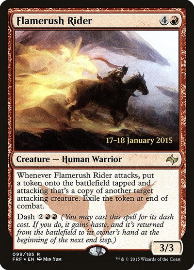 Flamerush Rider (Promos: Prerelease Cards) Light Play Foil