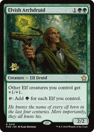 Elvish Archdruid (Promos: Prerelease Cards) Light Play Foil