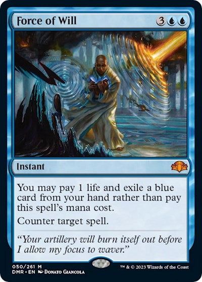Force of Will (Dominaria Remastered) Light Play