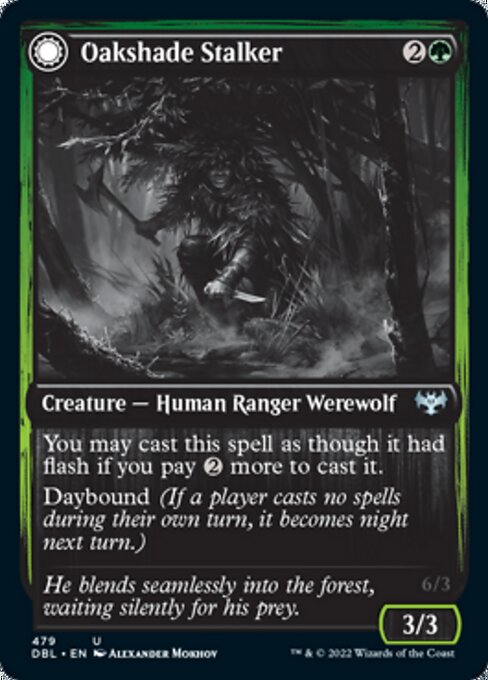 Oakshade Stalker / Moonlit Ambusher (Innistrad: Double Feature) Near Mint