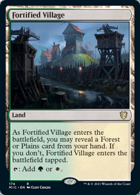 Fortified Village (Commander 2021 Midnight Hunt) Near Mint
