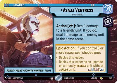 Asajj Ventress I Work Alone (Hyperspace) (Jump to Lightspeed) Near Mint
