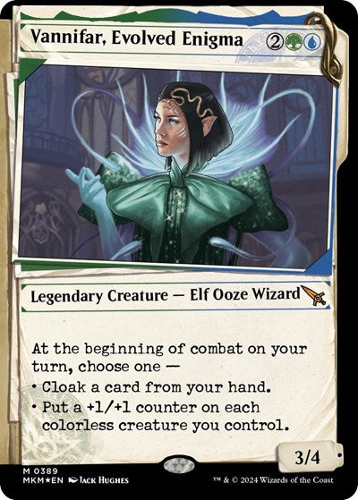 Vannifar, Evolved Enigma (Showcase) (Invisible Ink) (Murders at Karlov Manor) Light Play Foil