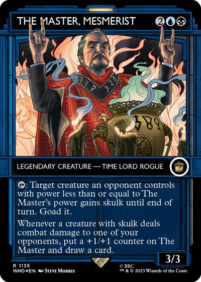 The Master, Mesmerist (Showcase) (Surge Foil) (Universes Beyond: Doctor Who) Near Mint Foil