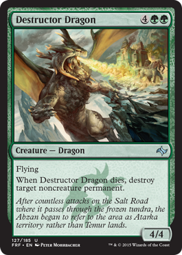 Destructor Dragon (Fate Reforged) Light Play