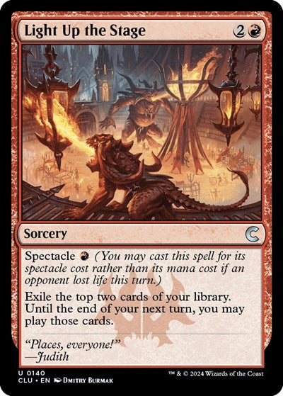 Light Up the Stage (Ravnica: Clue Edition) Medium Play