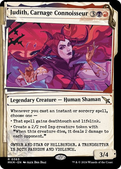 Judith, Carnage Connoisseur (Showcase) (Murders at Karlov Manor) Light Play Foil