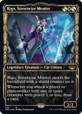 Rigo, Streetwise Mentor (Gilded Foil) (Streets of New Capenna) Near Mint Foil